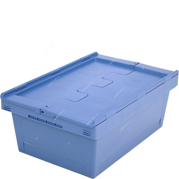 Bito Multipurpose Container With Attached Lid, MBD64221, Polypropylene, 38 Ltrs, 610 x 400MM, Light Blue