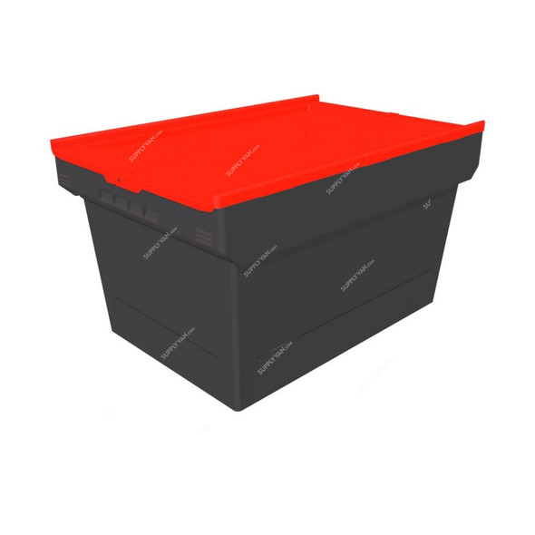 Bito Multipurpose Container With Attached Lid, MBD64421, Polypropylene, 54 Ltrs, 610 x 400MM, Red