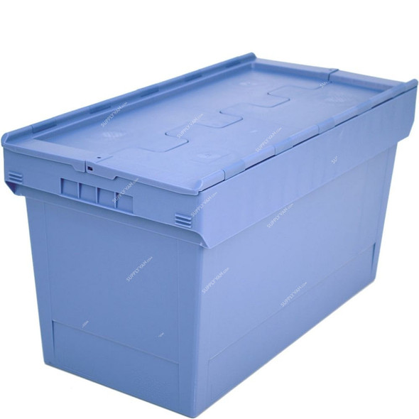 Bito Multipurpose Container With Attached Lid, MBD84421, Polypropylene, 100 Ltrs, 810 x 400MM, Light Blue