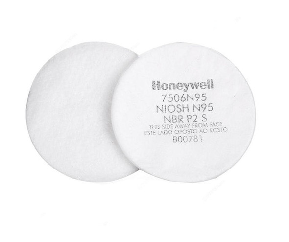 Honeywell Particulate Pre-Filter, 7506N95, N Series, N95, 2 Pcs/Pack