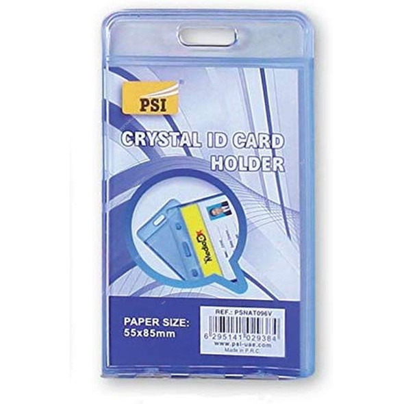 PSI Crystal ID Card Holder, PSNAT096V, 55 x 85MM, Vertical