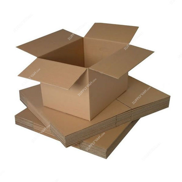 Corrugated Shipping Box, 5 Ply, 45CM Length x 45CM Width x 45CM Height, Brown, 5 Pcs/Pack
