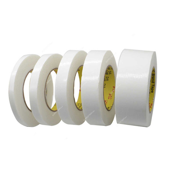 Double Sided Tape, 6MM x 50 Mtrs, White