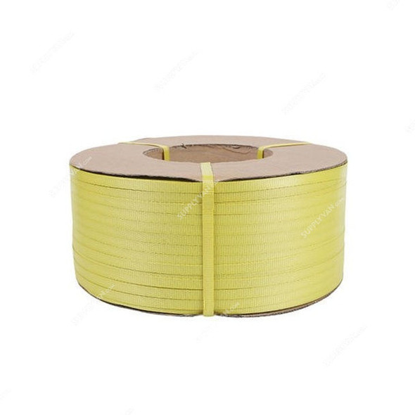 Strapping Roll, Polypropylene, 9MM, 10 Kg, Yellow