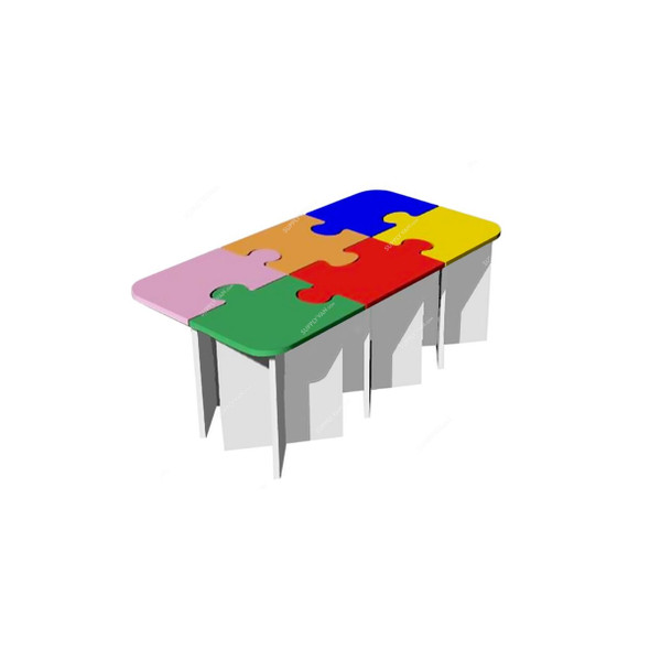 Puzzle Table, 43 x 120CM, Multicolor