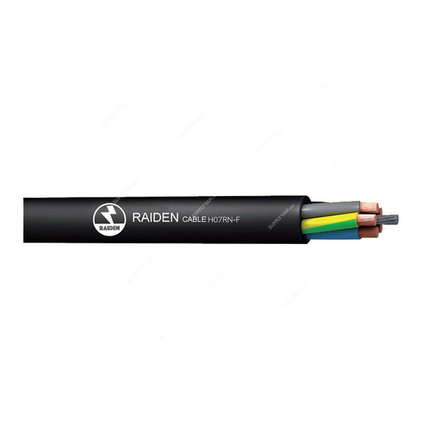 Raiden Rubber Cable, H07RN-F, 2G Conductor, 1.5MM x 100 Mtrs