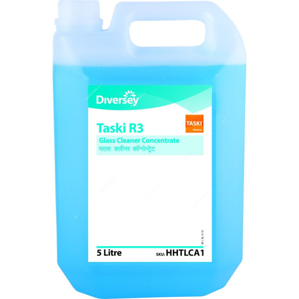 Diversey Taski R3 Glass Cleaner, HHTLCA1, 5 Ltrs