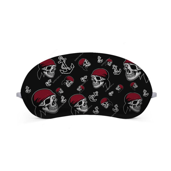 Wackylicious Red Skull Eye Mask, 1888-401-95, 18 x 8.5CM, Black