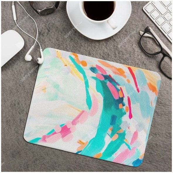 Wackylicious Colors Painting Mouse Pad, 1285-410-95, PU Leather, 18 x 21CM, Multicolor
