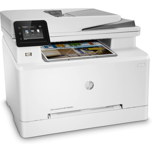 HP LaserJet Pro Color Printer, MFP-M283FDN, 600 x 600DPI, 250 Sheets, 361W