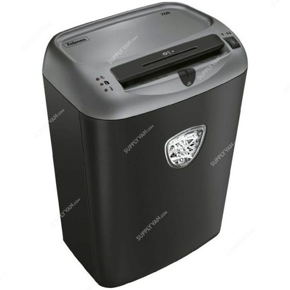 Fellowes Paper Shredder, 70S, Powershred, Strip-Cut, 14 Sheets, Black