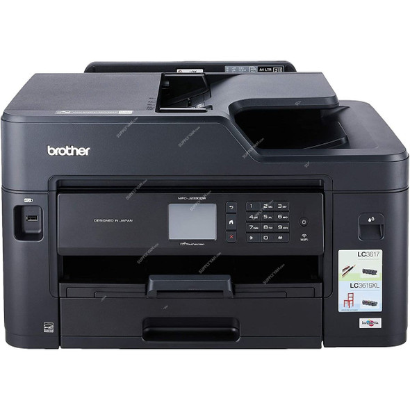 Brother Color Inkjet Multifunction Printer, MFC-J2330DW, 600 x 1200 DPI, 250 Sheets, 29W