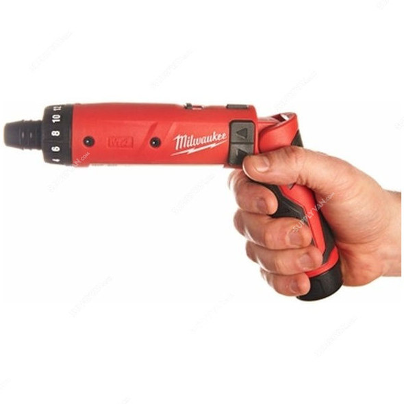 Milwaukee 2 Position Cordless Screwdriver, M4D-202C, 600 RPM, 4V