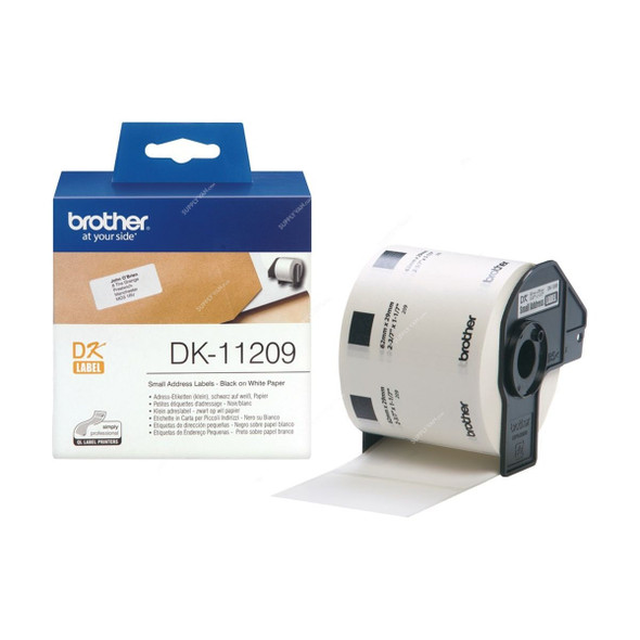 Brother Label Roll, DK11209, 29 x 62MM, Black On White