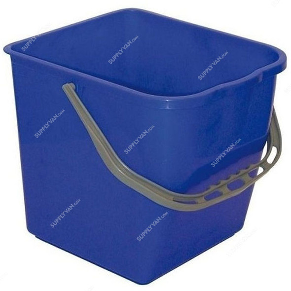 Intercare Multipurpose Bucket With Handle, Plastic, 15 Ltrs, Blue