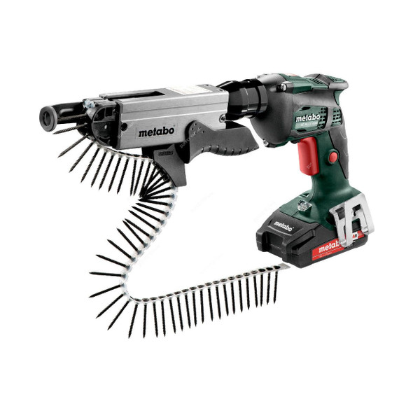Metabo Cordless Screwdriver With Magazine and Carry Case, SE-18-LTX-6000-plus-SM-5-55, 18V