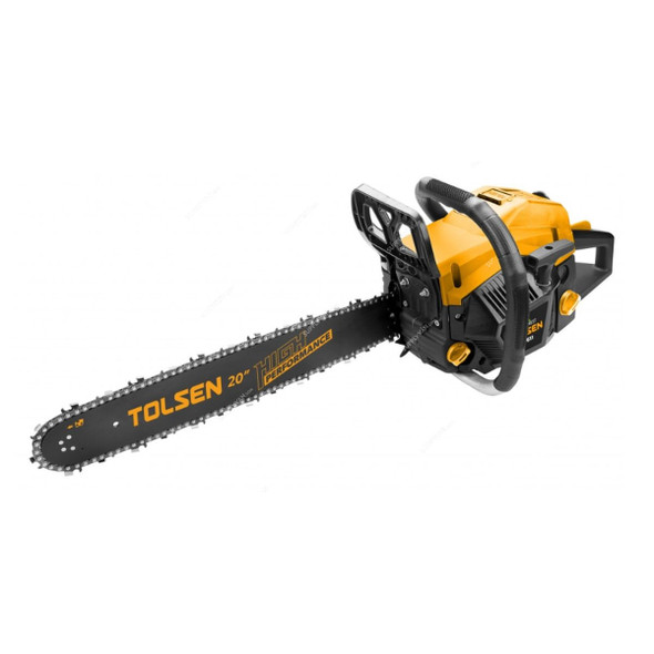 Tolsen Gasoline Chain Saw, 79611, 2100W, 52CC