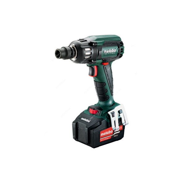 Metabo Cordless Impact Wrench With Carry Case, SSW-18-LTX-400-BL, 18V, 2 x 3.5Ah Battery