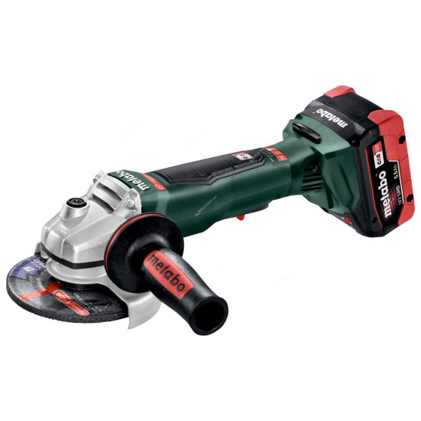 Metabo Cordless Angle Grinder With Plastic Carry Case, WPB-18-LTX-BL-125-Quick, 18V, 125MM