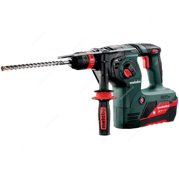 Metabo Cordless Hammer With Plastic Case, KHA-36-LTX, 36V, 2 x 2.6Ah Battery