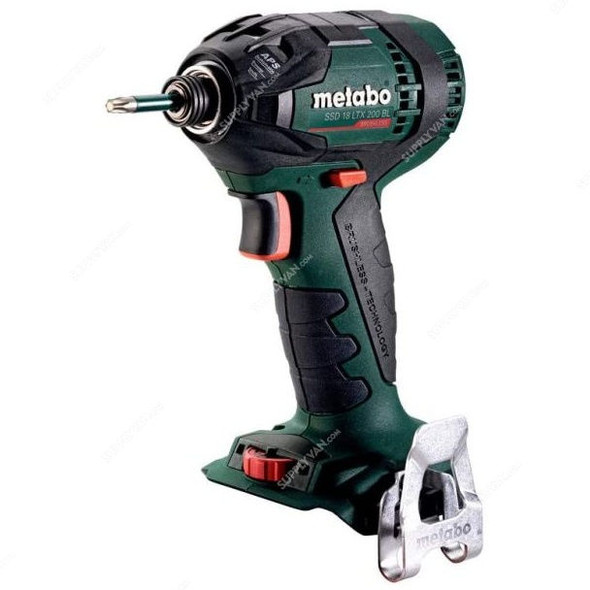 Metabo Cordless Impact Driver With Metabox Case, SSD-18-LTX-200-BL, 18V, 2 x 4Ah Battery
