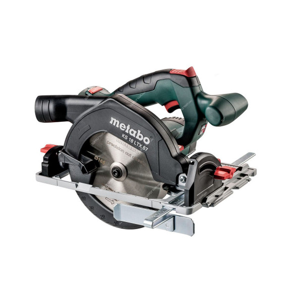 Metabo Cordless Circular Saw With MetaLoc Case, KS-18-LTX-57, 601857890, 18V, 165MM