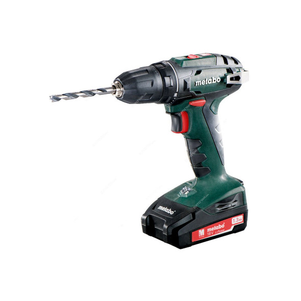 Metabo Cordless Drill With Plastic Carry Case, BS-18, 18V