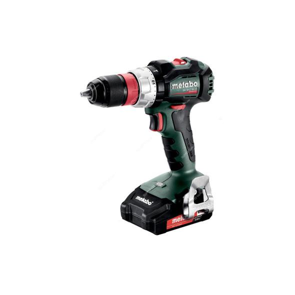 Metabo Cordless Drill With Plastic Carry Case, BS-18-LT-BL-Q, 18V, 2 x 2Ah Battery