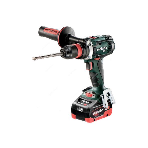 Metabo Cordless Drill, BS-18-LTX-Quick, 18V, 2 x 5.5Ah Battery