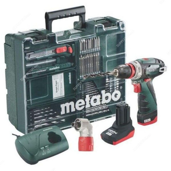 Metabo PowerMaxx BS Quick Pro Cordless Drill, 600157880, 10.8V