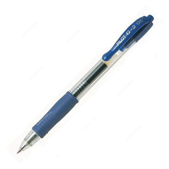 Pilot Retractable Gel Pen, BL-G2-5, 0.5MM, Blue, 12 Pcs/Pack