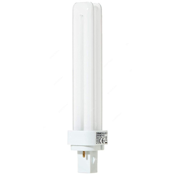 Osram Compact Fluorescent Lamp, Dulux D, 26W, Cool Daylight