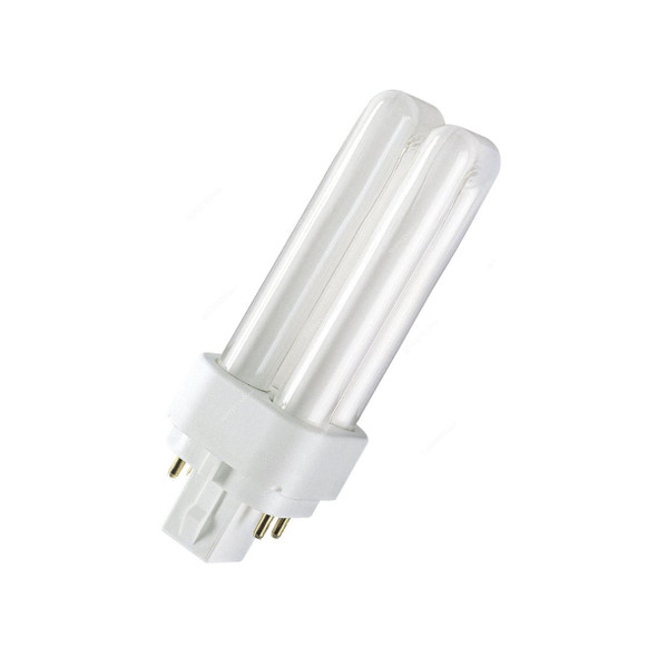 Osram Compact Fluorescent Lamp, Dulux D-E, 840, 13W, 4000K, Cool White