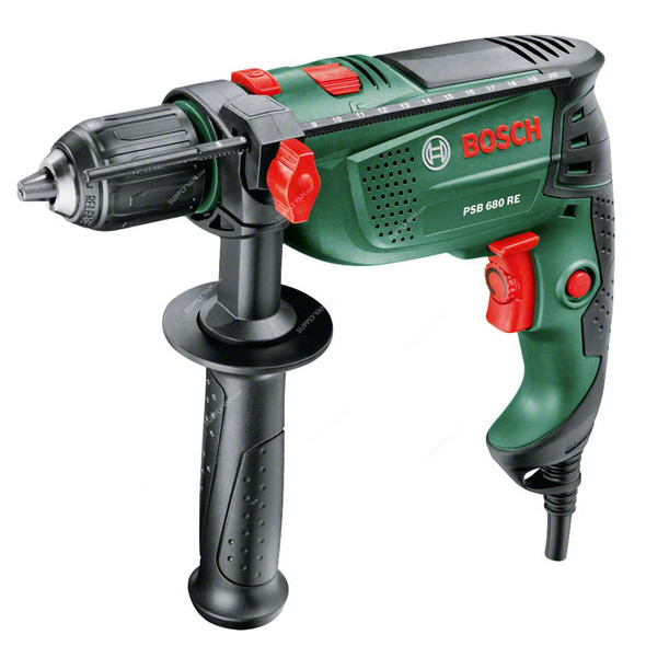 Bosch Impact Hammer Drill, PSB-680-RE, 680W, 48000 BPM