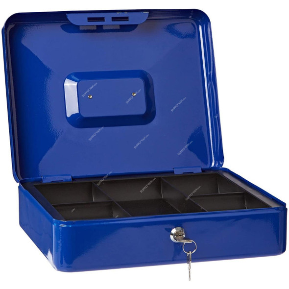 Cash Box, Metal, 80 x 120MM, Blue
