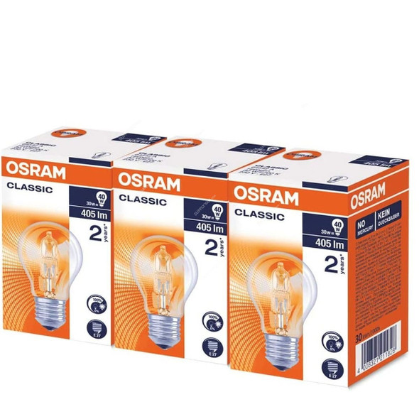 Osram LED Lamp, Classic A, 30W, 2700K, Warm White, 3 Pcs/Pack