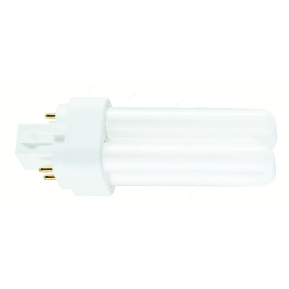 Osram Fluorescent Lamp, Dulux D-E, 10W, G24q-1, 4000K, Lumilux Cool White