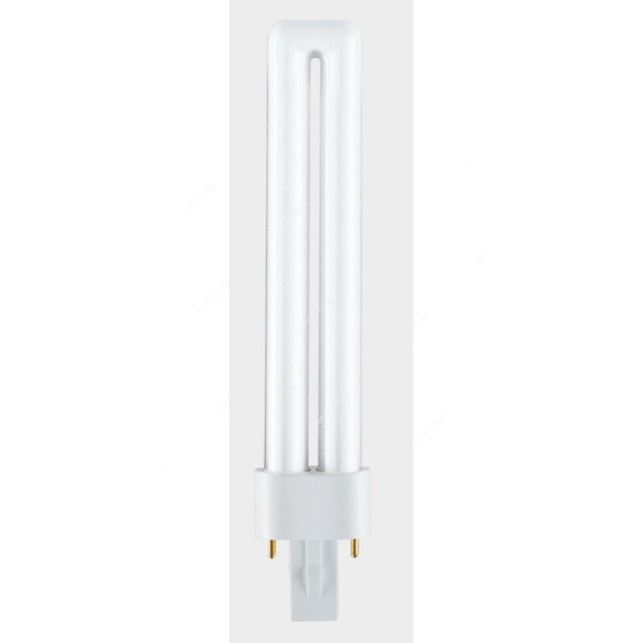 Osram Fluorescent Lamp, Dulux D, 13W, G24d-1, 3000K, Lumilux Warm White