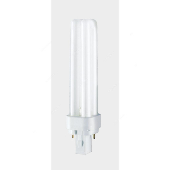 Osram Fluorescent Lamp, Dulux D, 13W, G24d-1, 4000K, Lumilux Warm White