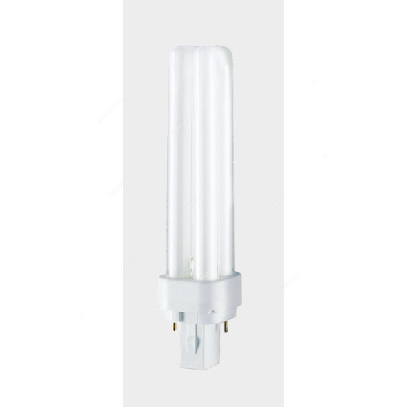 Osram Fluorescent Lamp, Dulux D, 13W, G24d-1, 4000K, Lumilux Cool White