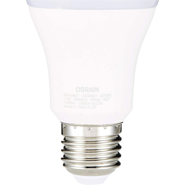 Osram LED Bulb, AC08921, Classic A, 11W, 2700K, Warm White, 4 Pcs/Pack