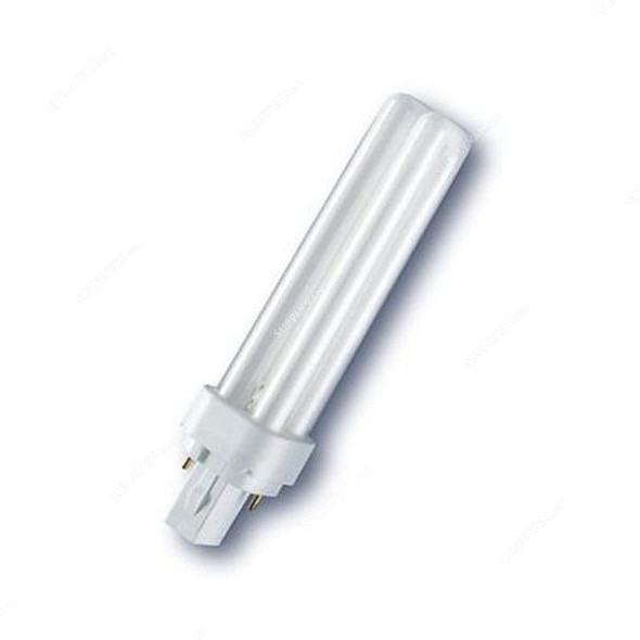 Osram Fluorescent Lamp, Dulux D, 18W, 6500K, Cool Daylight