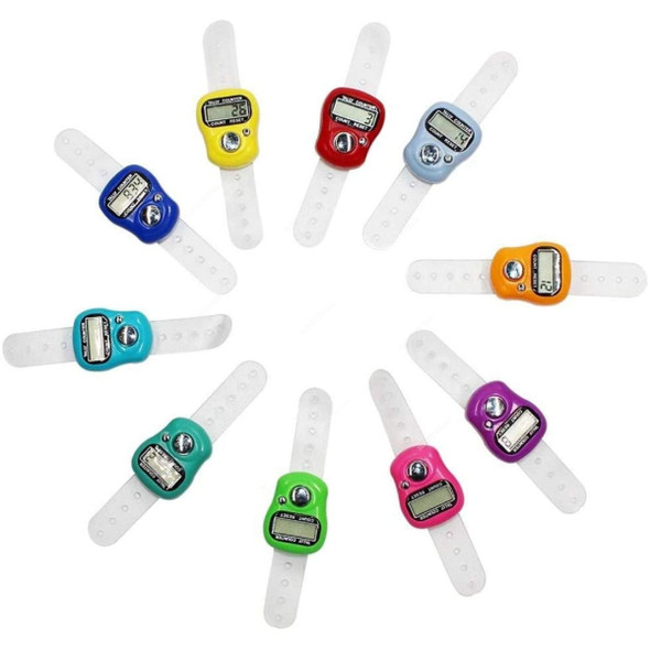 Mini Held Finger Tally Counter, Multicolor, 24 Pcs/Pack