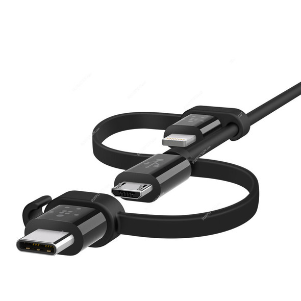 Belkin Universal USB Cable, F8J050BT04-BLK, 1.2 Mtrs, Black