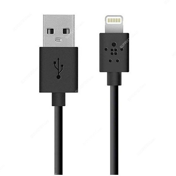 Belkin USB-A to Lightning Cable, F8J0223-BK, 1.2 Mtrs, Black