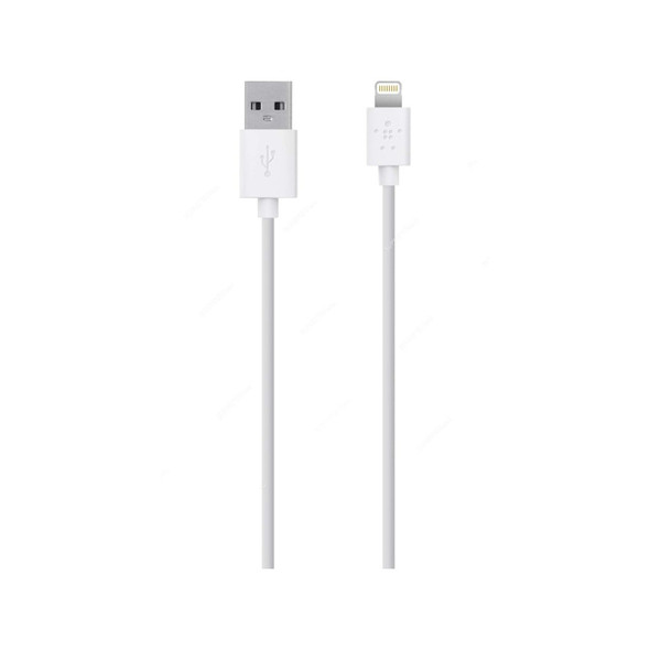 Belkin USB-A to Lightning Cable, F8J023BT2M-WHT, Mixit, 2 Mtrs, White