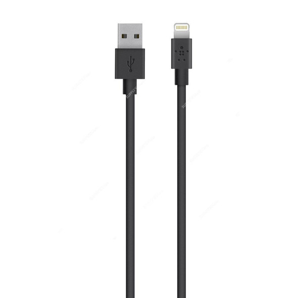 Belkin USB-A to Lightning Cable, F8J023BT3M-BLK, Mixit, 3 Mtrs, Black
