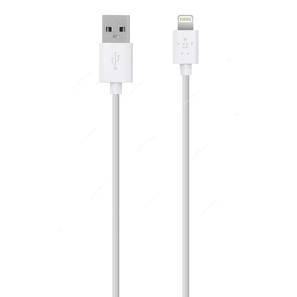 Belkin USB-A to Lightning Cable, F8J023BT3M-WHT, Mixit, 3 Mtrs, White