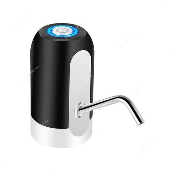 Electric Water Pump Dispenser, JIPUSH-117, ABS, 360 Deg, Black/Silver