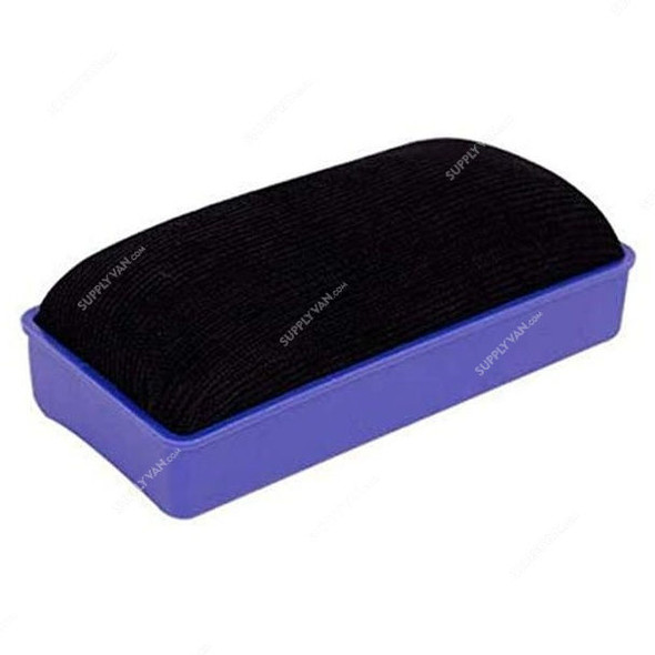 Deli Magnetic Whiteboard Duster, W7837, PP and Foam, 112 x 55MM, Blue
